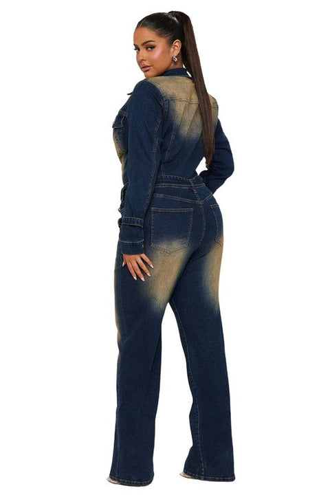 WOMEN FASHION DENIM JUMPSUIT