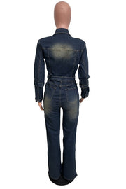 WOMEN FASHION DENIM JUMPSUIT