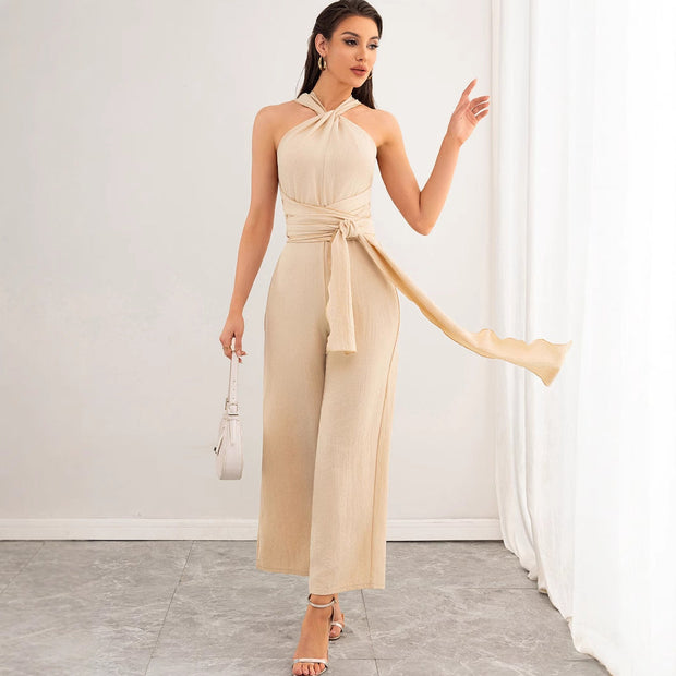 Women Sexy Straight Jumpsuit Trousers