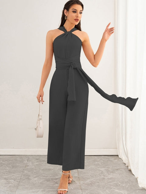 Women Sexy Straight Jumpsuit Trousers