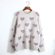Pullover Thick  Wool Sweater Love Fairy Style Warm Lazy Sweater Women