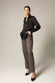 Womens Straight Leg Wool Pants – Tailored Wool Trousers