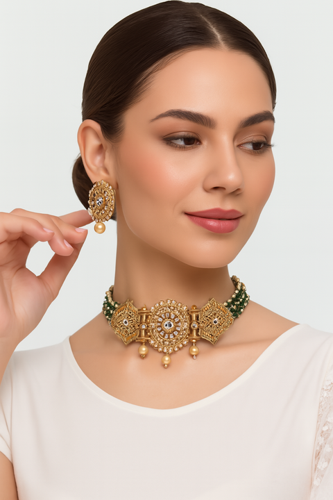 Festive Wear Necklace Set for Women-D12